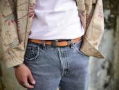 Hand Made Custom Leather Belt 【Narrow Belt Width: ～20mm】