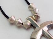 Vintage Casted Naja Necklace w/【JHQ】 Silver Beads  c.1965～