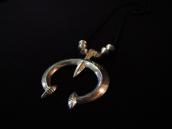 Vintage Casted Naja Necklace w/【JHQ】 Silver Beads  c.1965～