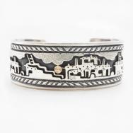 【Vidal Aragon】Kewa "Storyteller" Silver/Gold Cuff c.1980～