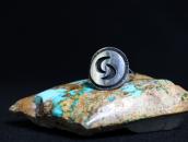 【Bernard Dawahoya】Hopi Hummingbirds Overlay Ring c.1960