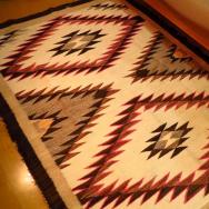 Antique Navajo Eyedazzler Rug  c.1920  152/102