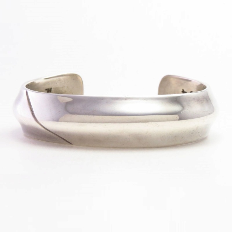 Vintage Navajo/Pueblo Repoused Silver Cuff Bracelet in 1994