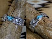 Antique Navajo Belt Buckles Silver Cuff w/Turquoise c.1930～