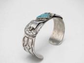 Antique Navajo Belt Buckles Silver Cuff w/Turquoise c.1930～