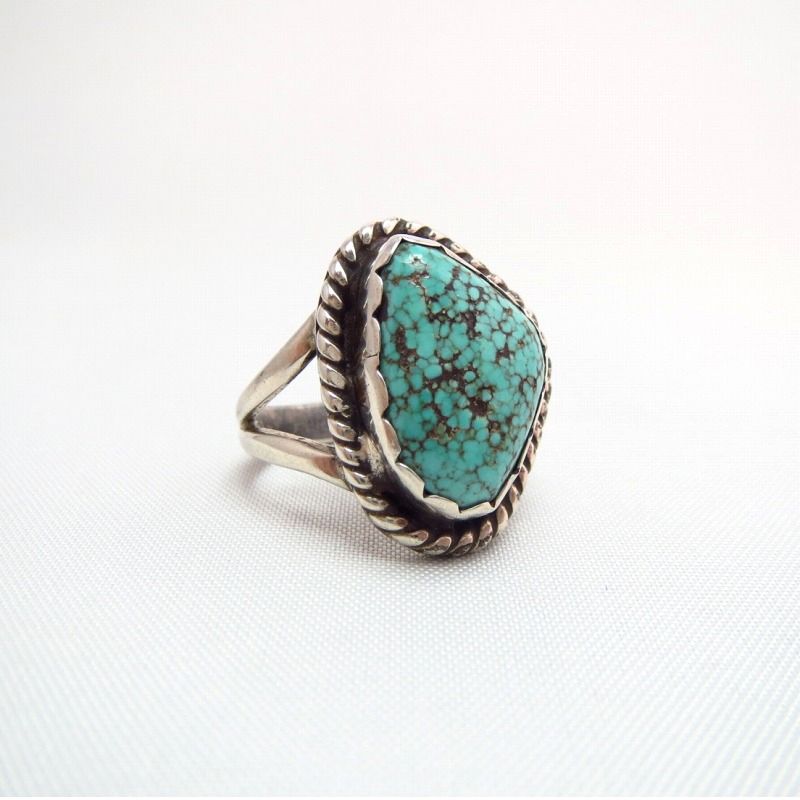 Joe H. Quintana Vintage Splitshank SilverRing w/SpiderWeb TQ