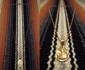 Vintage 14K Gold Jesus Medallion Fob Necklace