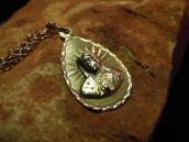 Vintage 10K Gold Our Lady of Gudalupe Fob Necklace