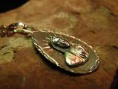 Vintage 10K Gold Our Lady of Gudalupe Fob Necklace