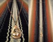 Vintage 10K Gold Our Lady of Gudalupe Fob Necklace