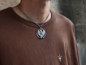 Atq Navajo Thunderbird Applique Naja Necklace w/TQ  c.1930～