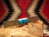 Vintage Stamped Silver Tie Clip w/Kingman TQ