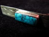 Vintage Stamped Silver Tie Clip w/Kingman TQ