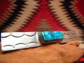 Vintage Stamped Silver Tie Clip w/Kingman TQ