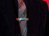 Vintage Stamped Silver Tie Clip w/Kingman TQ