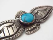 【Ganscraft】Atq Thunderbird Shape IngotSilver Pin w/TQ c.1930