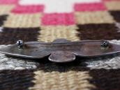 【Ganscraft】Atq Thunderbird Shape IngotSilver Pin w/TQ c.1930