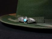 【Ganscraft】Atq Thunderbird Shape IngotSilver Pin w/TQ c.1930