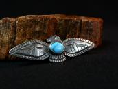 【Ganscraft】Atq Thunderbird Shape IngotSilver Pin w/TQ c.1930