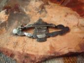 Antique Stamped Silver Thunderbird Applique Pin  c.1925～