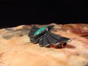 Antique Stamped Thunderbird Shape Silver Pin w/TQ  c.1935～