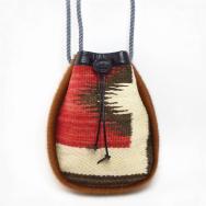 Antique Navajo Rug & Hair on Hide Marine Bag 【Dazzler】