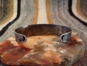 Antique 【Arrow Novelty】 Thunderbird Coin Silver Cuff c.1930～