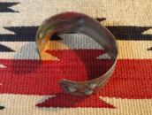 Antique 卍 Stamped & Repoused Wide Cuff Bracelet  c.1930