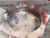 【Elgene Sehongva】Old Hopi Overlay Cuff Bracelet c.1975～