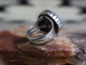 Vintage Navajo Gem Quality Turquoise Ring in Silver c.1960