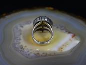Vintage Navajo Gem Quality Turquoise Ring in Silver c.1960