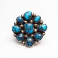 Vintage Cluster Ring w/High Grade Ithaca Peak TQ  c.1970