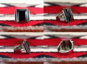 Vintage 【BELL TRADING POST】 Men's Silver Ring w/Hematite