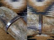 【GARDEN OF THE GODS】 Atq 卍 Stamped Ingot Silver Cuff  c.1935