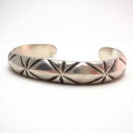 Vintage Navajo Engraving Ingot Silver Cuff Bracelet  c.1940～
