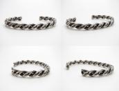 Antique Navajo Stamped Flat Twistedwire Narrow Cuff c.1935～①