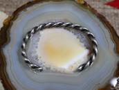 Antique Navajo Stamped Flat Twistedwire Narrow Cuff c.1935～➁