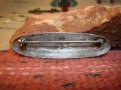 Antique Stamped Ingot Silver Pin Brooch w/TQ  c.1940