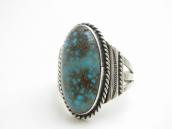 Vtg Navajo Ring w/Replaced Gem Calico Lake Turquoise c.1955～