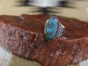 Vtg Navajo Ring w/Replaced Gem Calico Lake Turquoise c.1955～