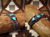 Vintage Navajo Gem Grade #8 Turquoise Cuff Bracelet  c.1950～