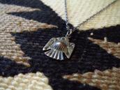 Antique 卍 Stamped Thunderbird Small Fob Necklace  c.1930