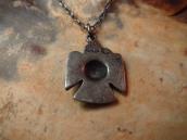 Antique 卍 Stamped Thunderbird Small Fob Necklace  c.1930