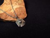 Antique 卍 Stamped Thunderbird Small Fob Necklace  c.1930