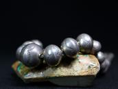 Vintage Stamped "Navajo Pearl" GradientSize Necklace c.1950～