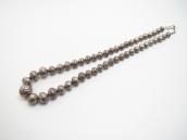 Vintage Stamped "Navajo Pearl" GradientSize Necklace c.1950～