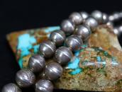 Vintage Stamped "Navajo Pearl" GradientSize Necklace c.1950～