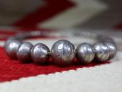 Vintage Stamped "Navajo Pearl" GradientSize Necklace c.1950～