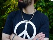 Old "Navajo Pearl" Good Weight  Silver Bead Necklace c.1970～