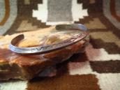 Antique Snake Stamped Narrow Trianglewire Cuff  c.1930～